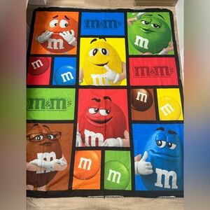 M&M throw blanket from Las Vegas M&M store